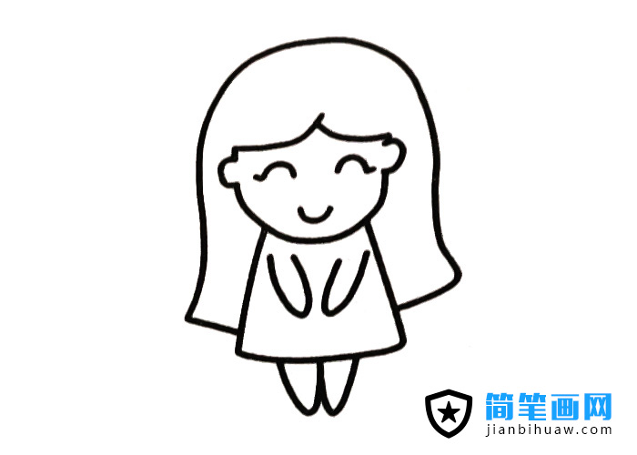 小女生簡(jiǎn)筆畫圖片