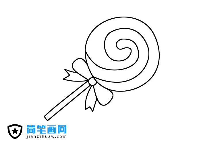 棒棒糖簡(jiǎn)筆畫步驟