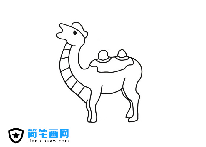 駱駝簡(jiǎn)筆畫圖片
