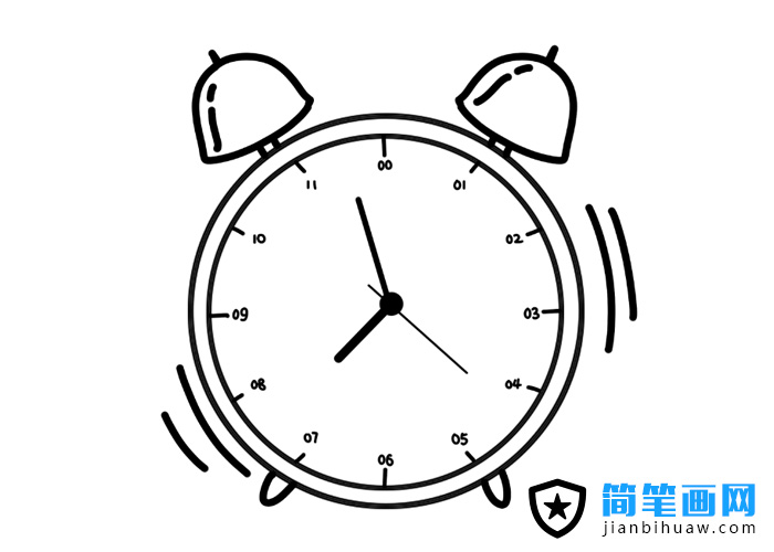鬧鐘簡(jiǎn)筆畫圖片